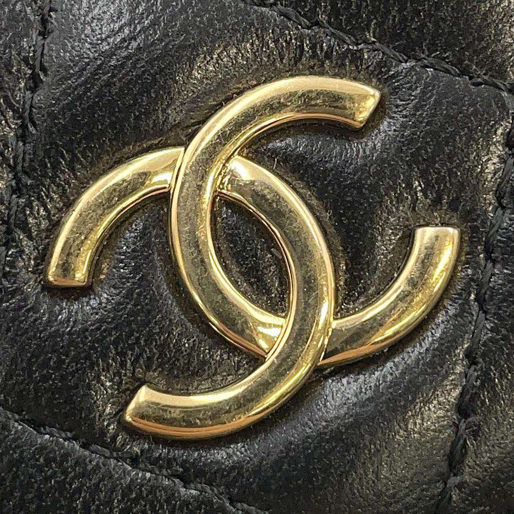 CHANEL Mini Matelasse ChainClutch Black AP3001 Lambskin Size Mini
