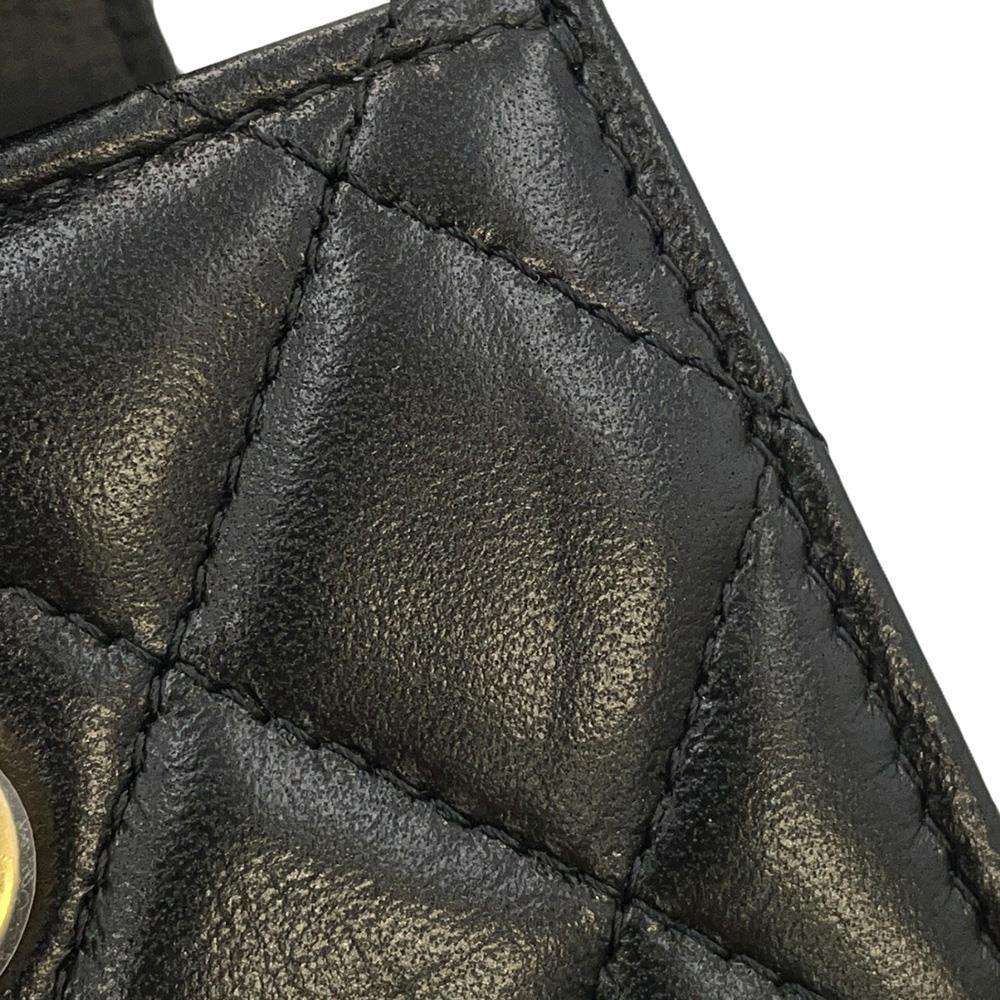 CHANEL Mini Matelasse ChainClutch Black AP3001 Lambskin Size Mini