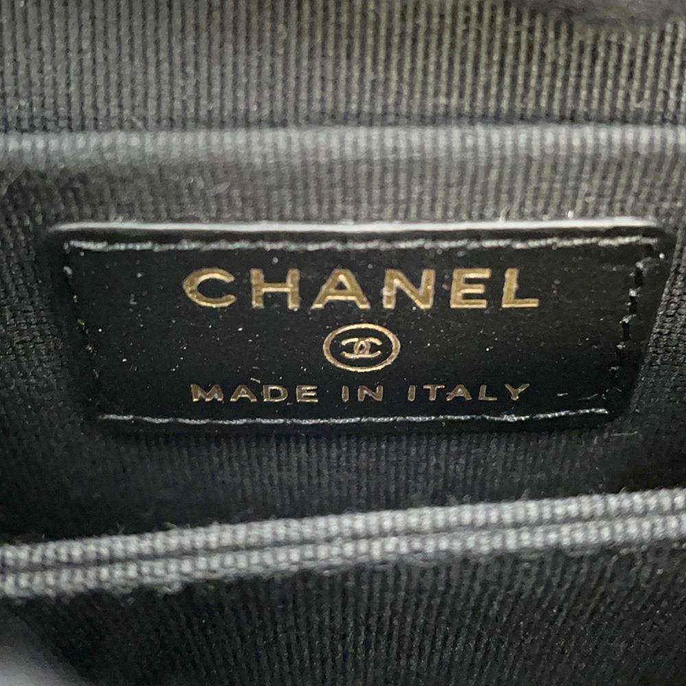 CHANEL Mini Matelasse ChainClutch Black AP3001 Lambskin Size Mini
