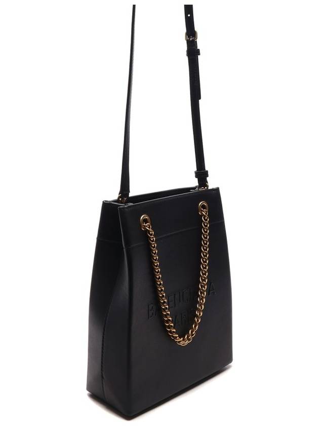 Luxury Balenciaga  Leather Duty Free Tote Bag Black