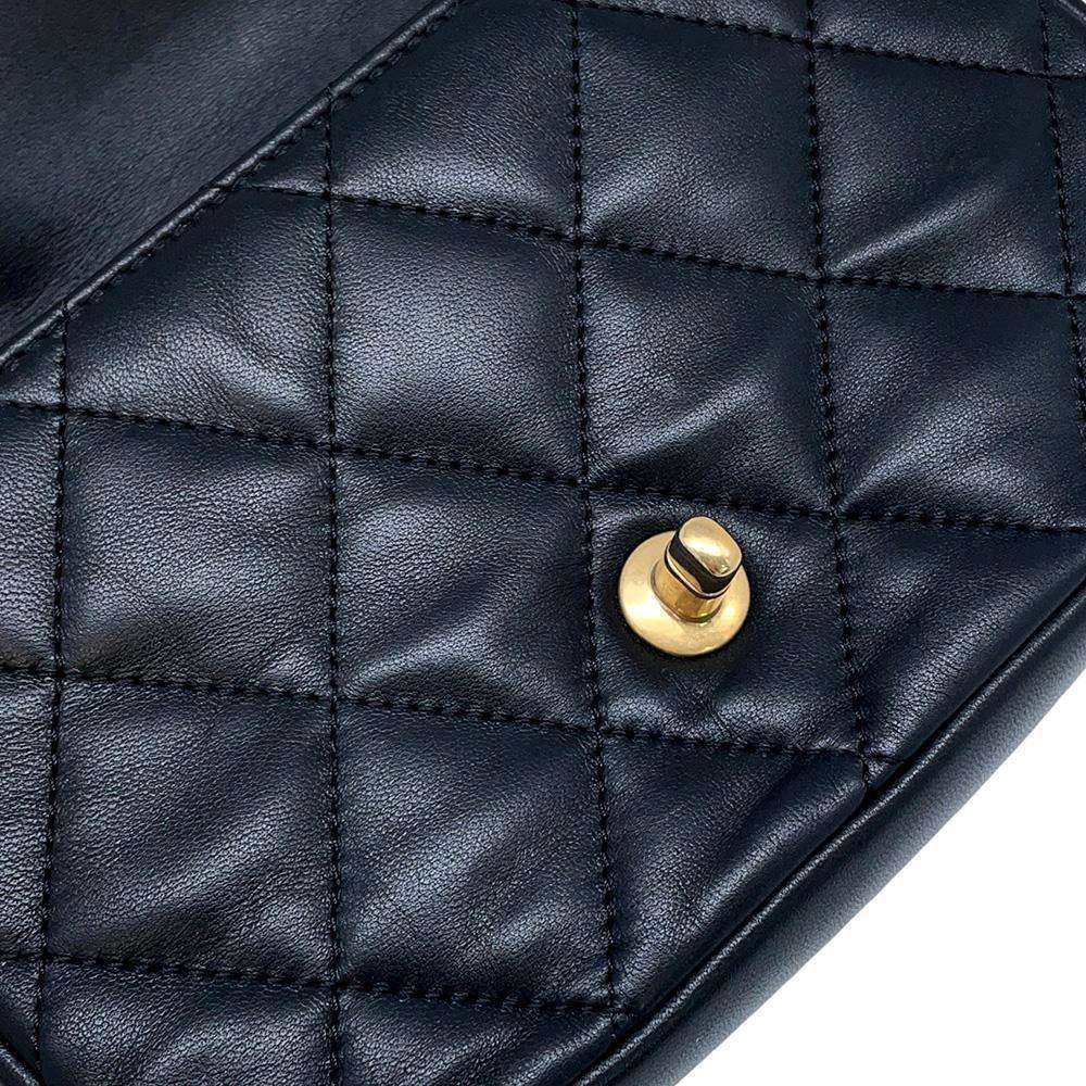 CHANEL Mini Matelasse Heart ChainShoulder Bag Black AS3457 Lambskin Size 20