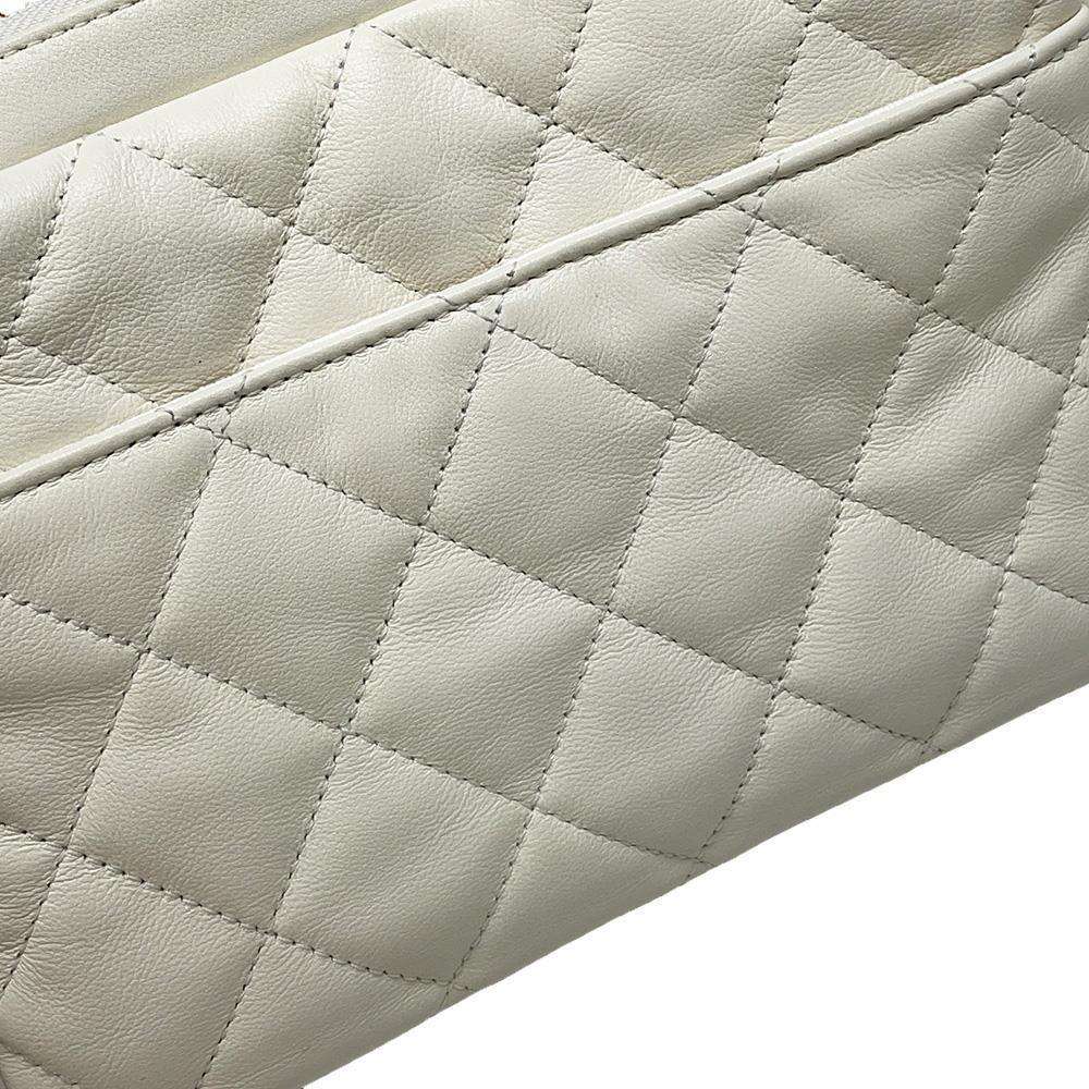 CHANEL Small Camera Bag White AS2923 Leather