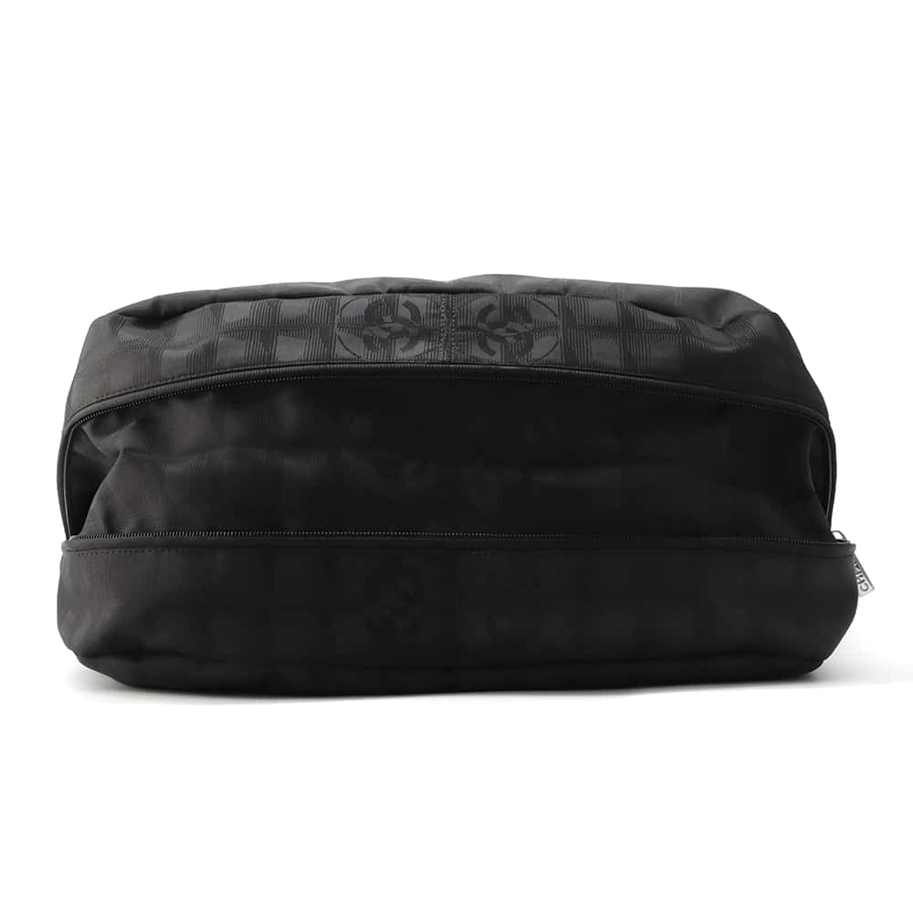 CHANEL New Travel Line Messenger Bag Black A29348 Nylon Leather