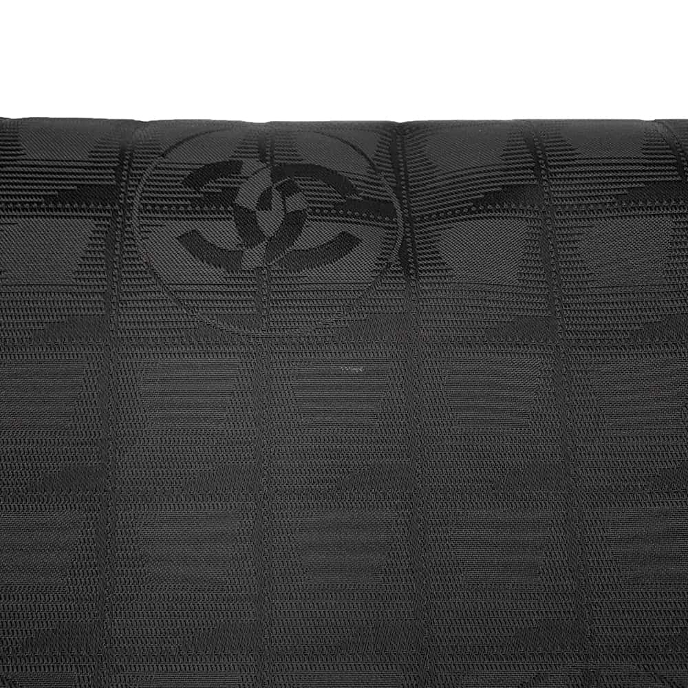 CHANEL New Travel Line Messenger Bag Black A29348 Nylon Leather