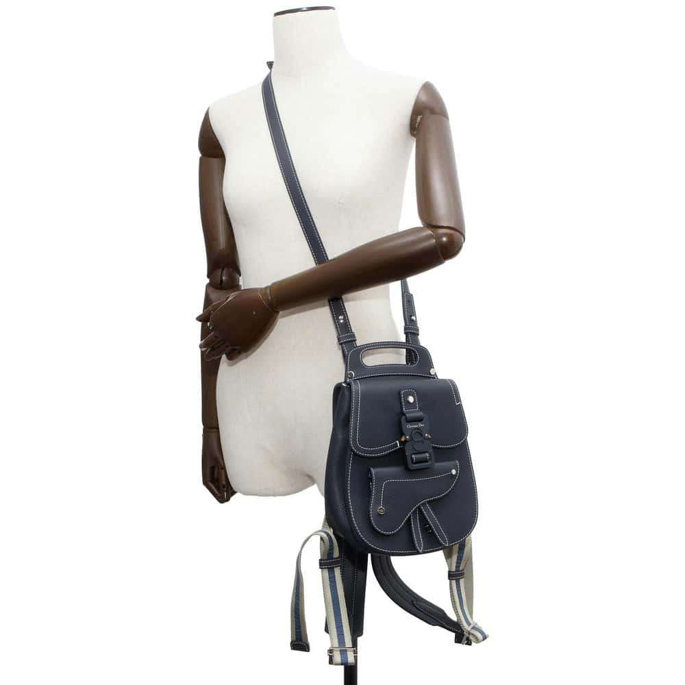Dior Gallop Backpack Navy Leather
