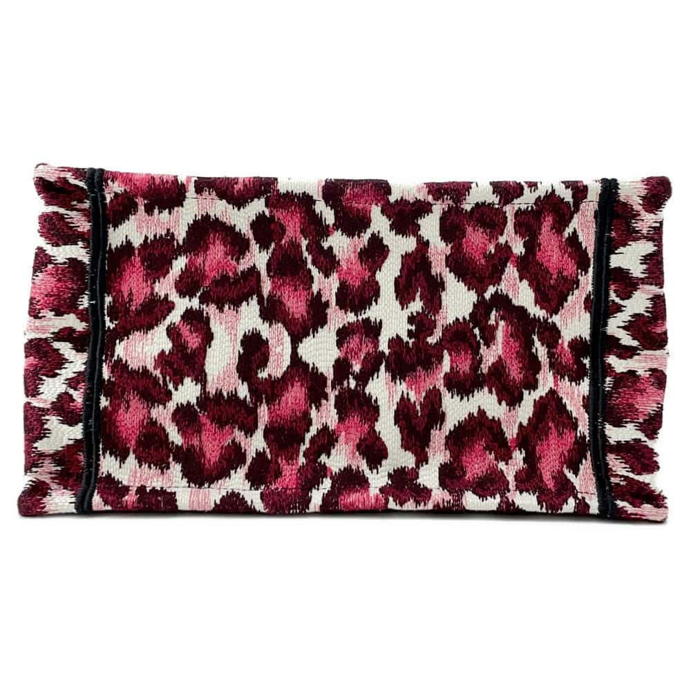 Dior Book Tote Leopard Pink Canvas Size Small