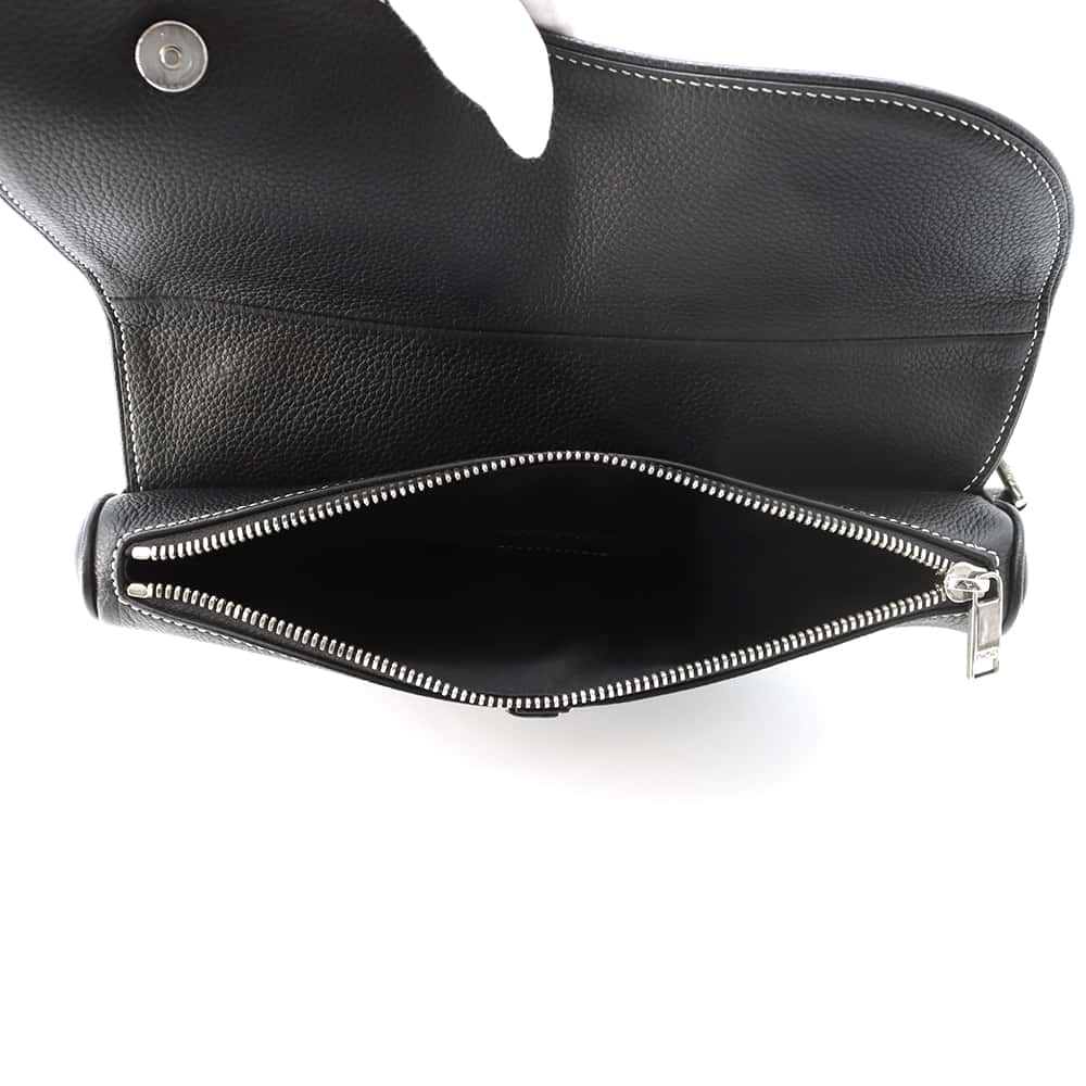 Dior Saddle Crossbody Bag Alex Fox collaboration Black Leather