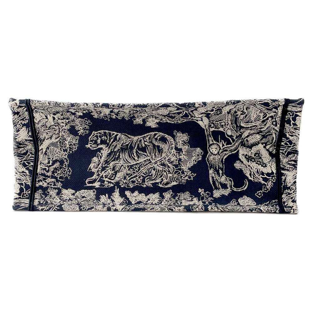 Dior Book Tote Reverse Toile de Jouy Embroidery Navy/White M1286ZRGO Canvas Size Large