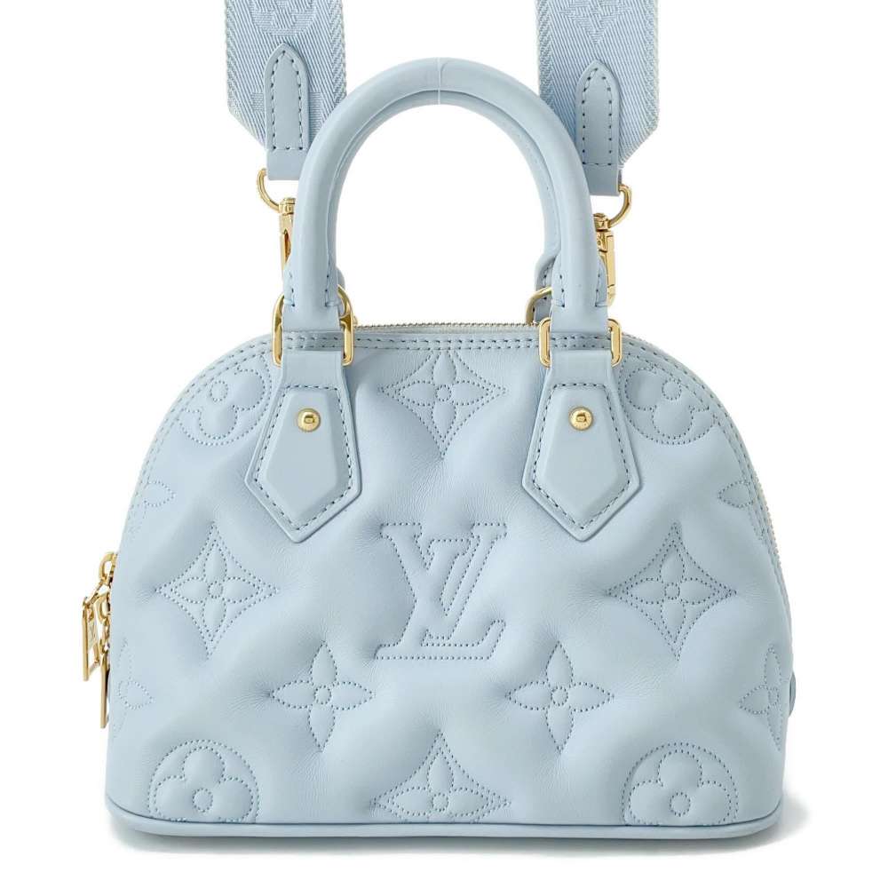 Louis Vuitton Alma・Soft Blue Gacier M59822 Calf Leather Monogram・Pattern Size BB