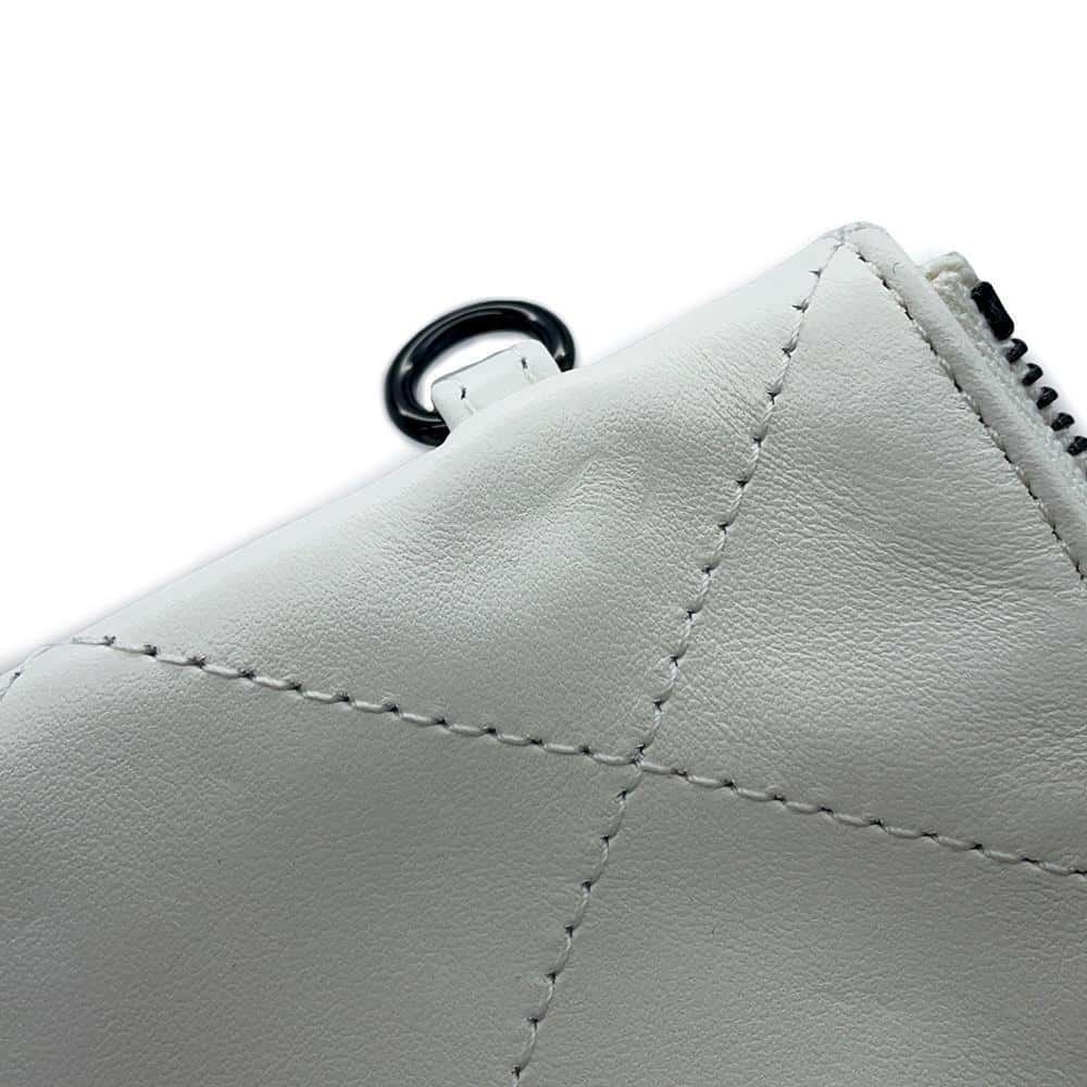CHANEL Shopping bag White/Black AS4856 Sequins