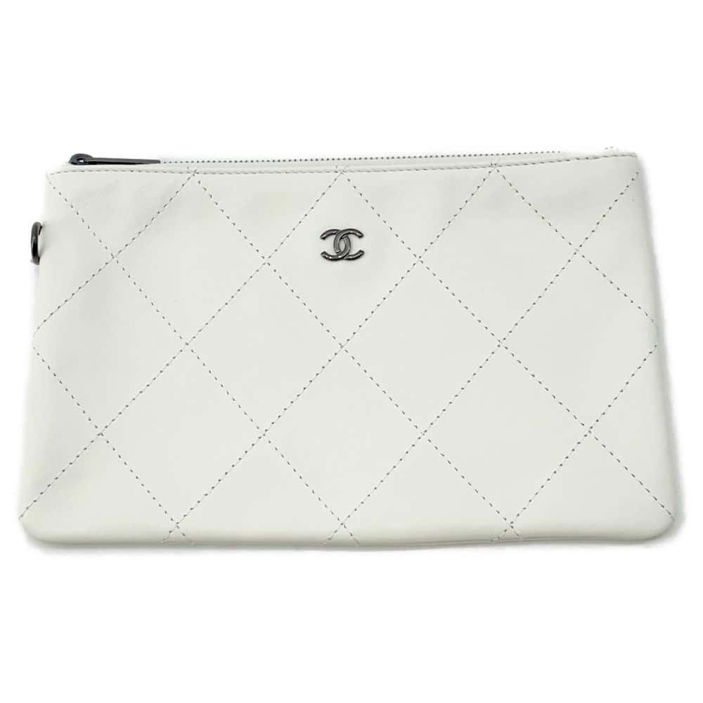 CHANEL Shopping bag White/Black AS4856 Sequins