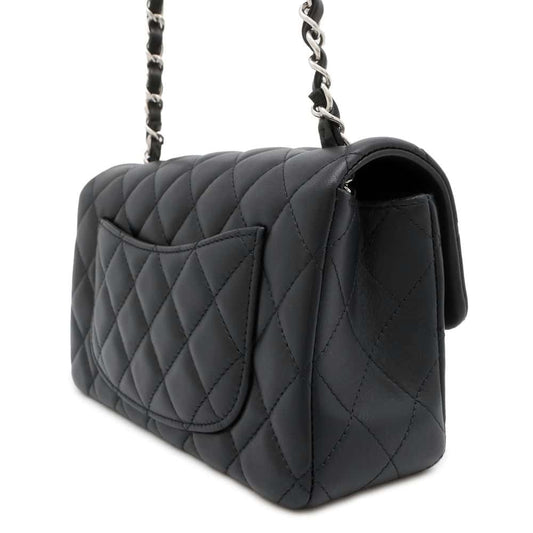CHANEL Mini Matelasse ChainShoulder Bag Black A69900 Lambskin Size Mini