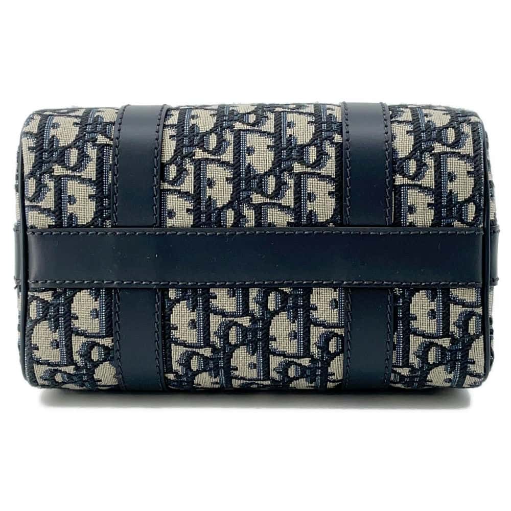 Dior Groove 20 2way Boston Navy M1364UTZQ_M928 Canvas Leather Size Small