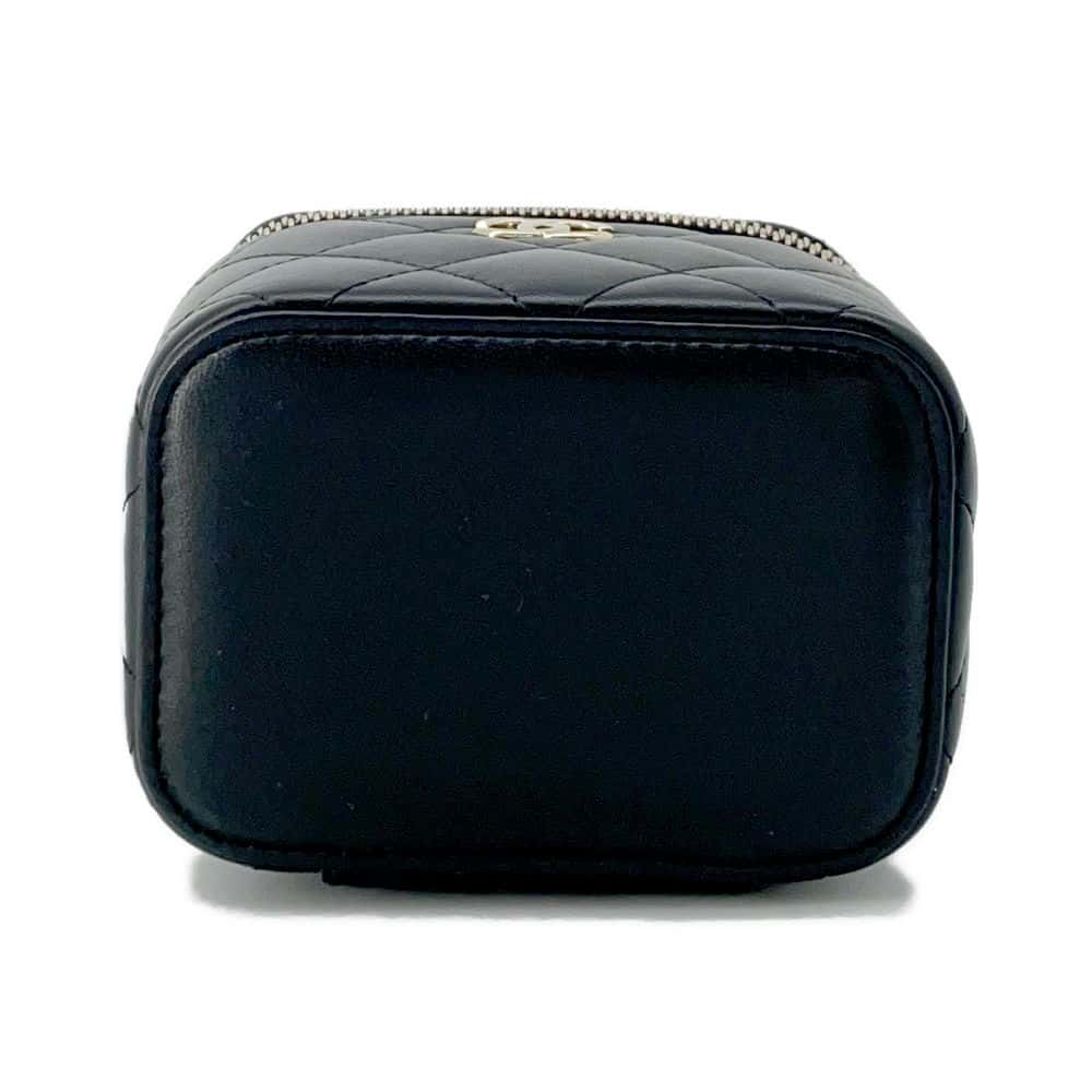 CHANEL Matelasse Small Vanity Black AP2198 Lambskin