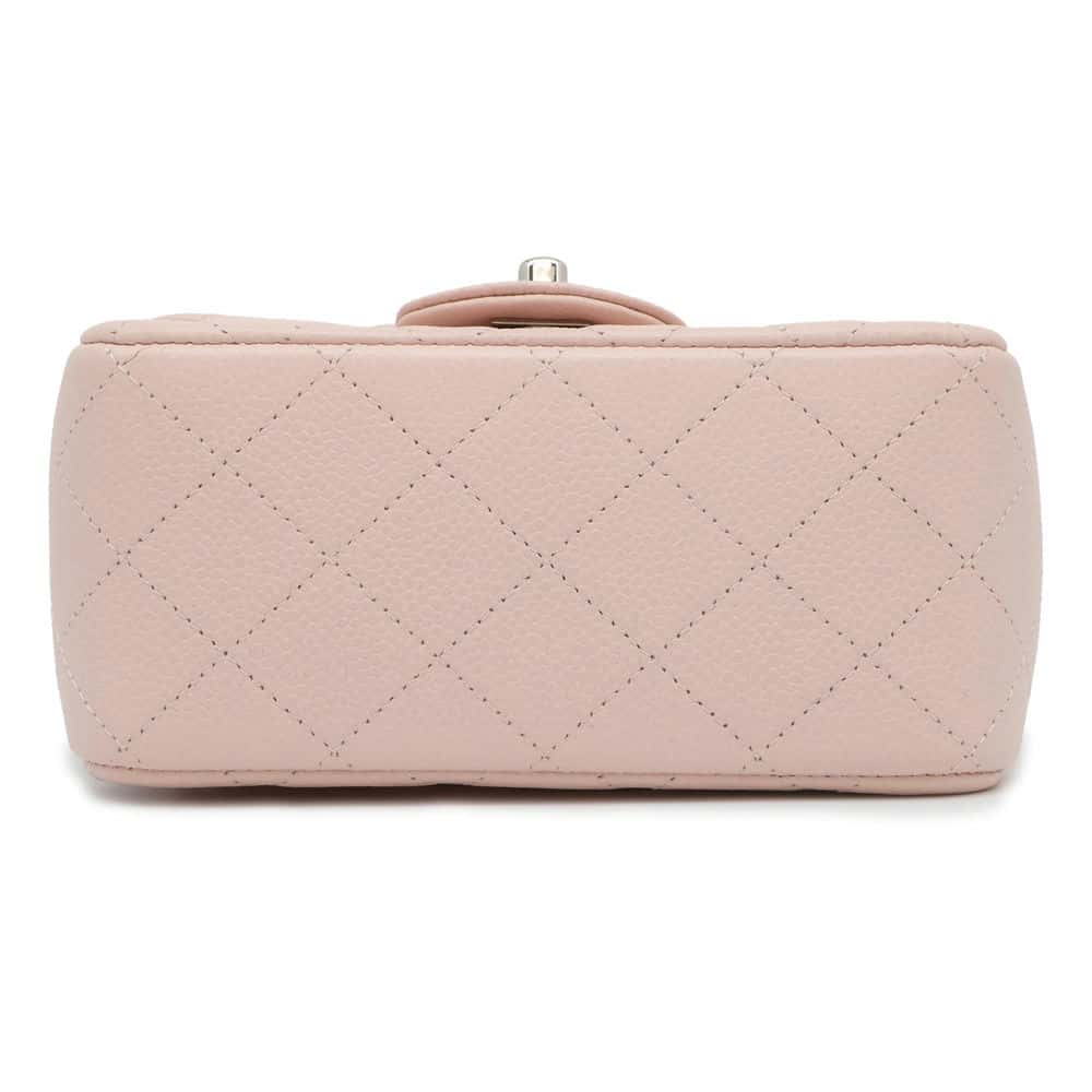 CHANEL Mini Matelasse ChainShoulder Bag Baby Pink A35200 Caviar Leather Size Mini