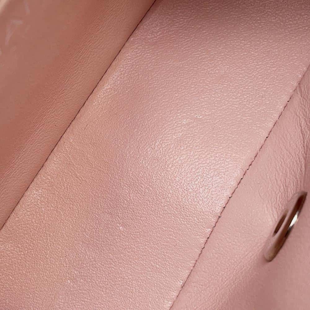 CHANEL Mini Matelasse ChainShoulder Bag Baby Pink A35200 Caviar Leather Size Mini