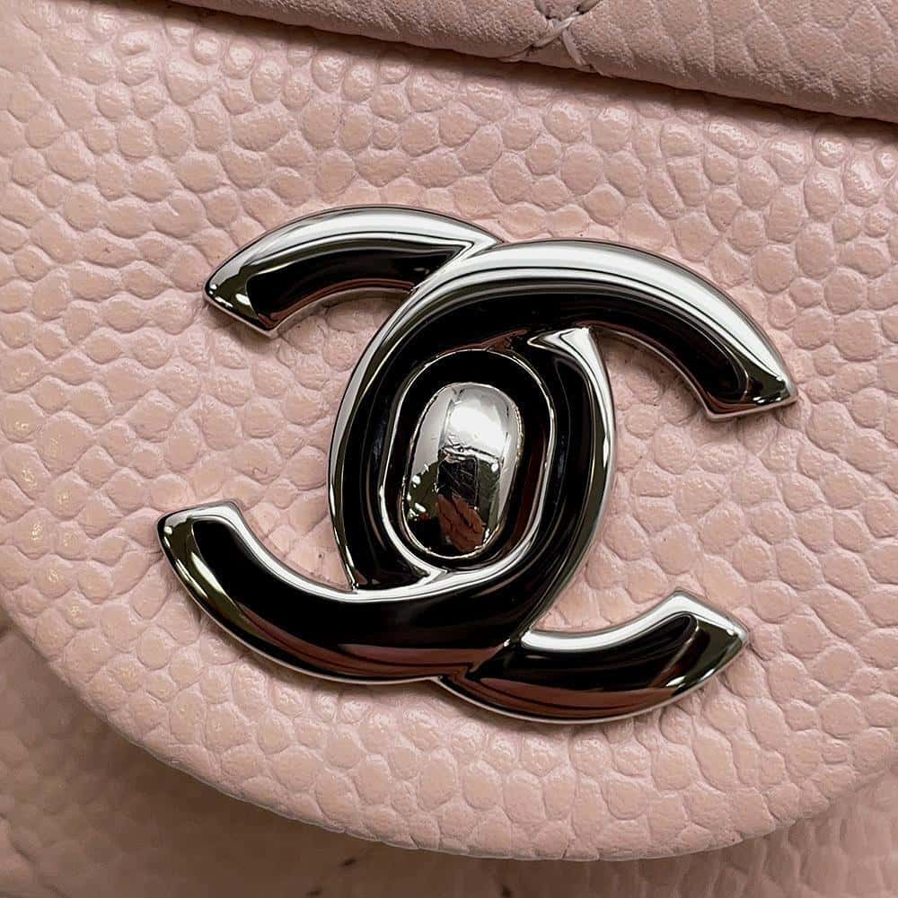 CHANEL Mini Matelasse ChainShoulder Bag Baby Pink A35200 Caviar Leather Size Mini