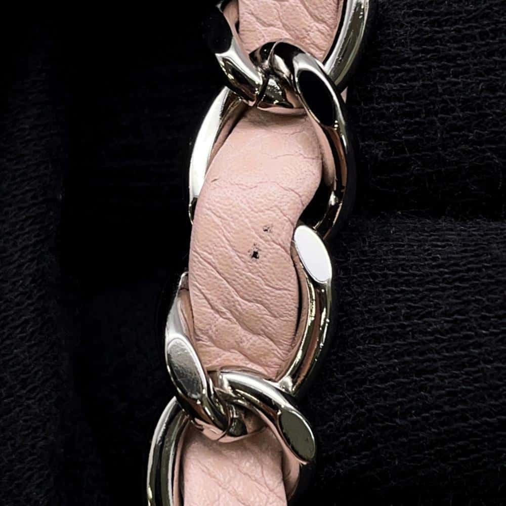 CHANEL Mini Matelasse ChainShoulder Bag Baby Pink A35200 Caviar Leather Size Mini