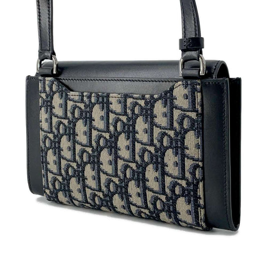 Dior Oblique Shoulder Bag Black/Beige 2ADCA364TDK Canvas Leather
