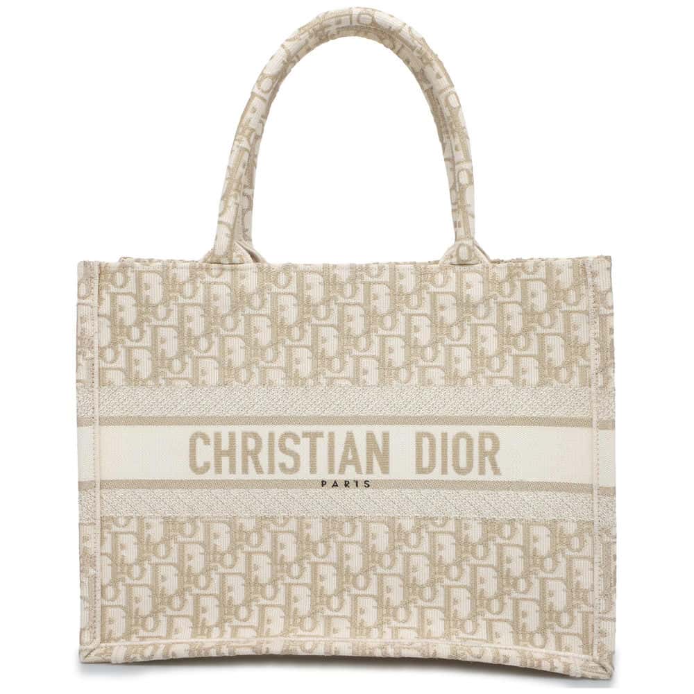 Dior Book tote White M1296ZTQR_M981 Canvas Size Medium