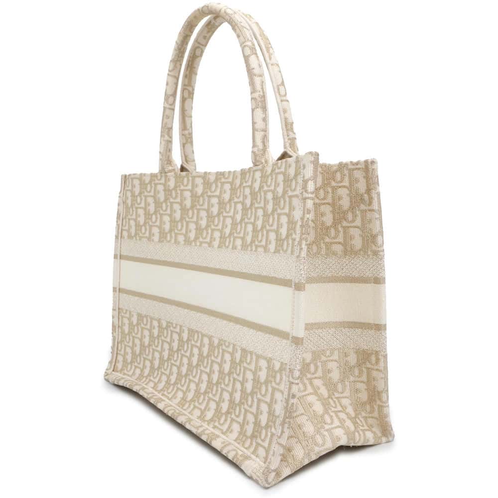 Dior Book tote White M1296ZTQR_M981 Canvas Size Medium