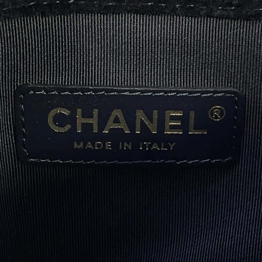 CHANEL Shopping bag Navy AS2169 Velvet