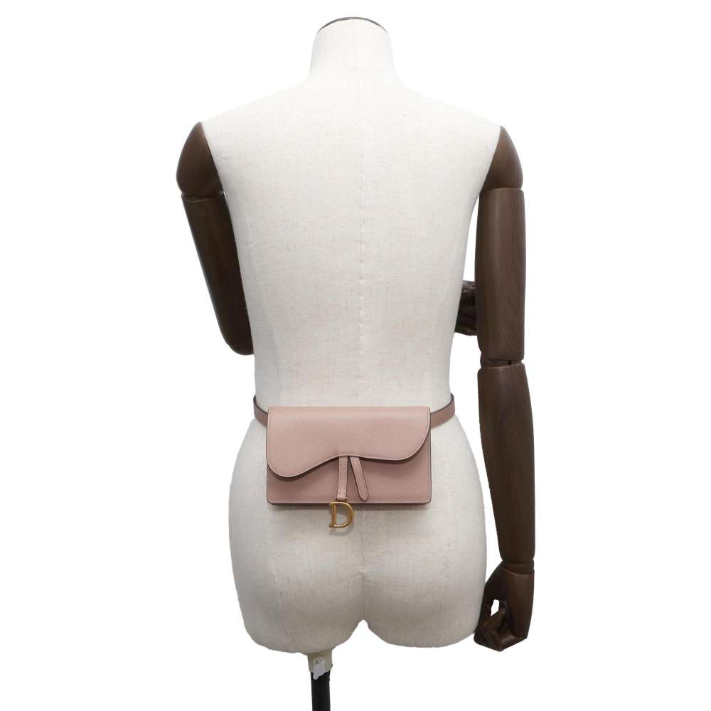 Dior Saddle Belt Pouch Pink S5619CWVG Leather