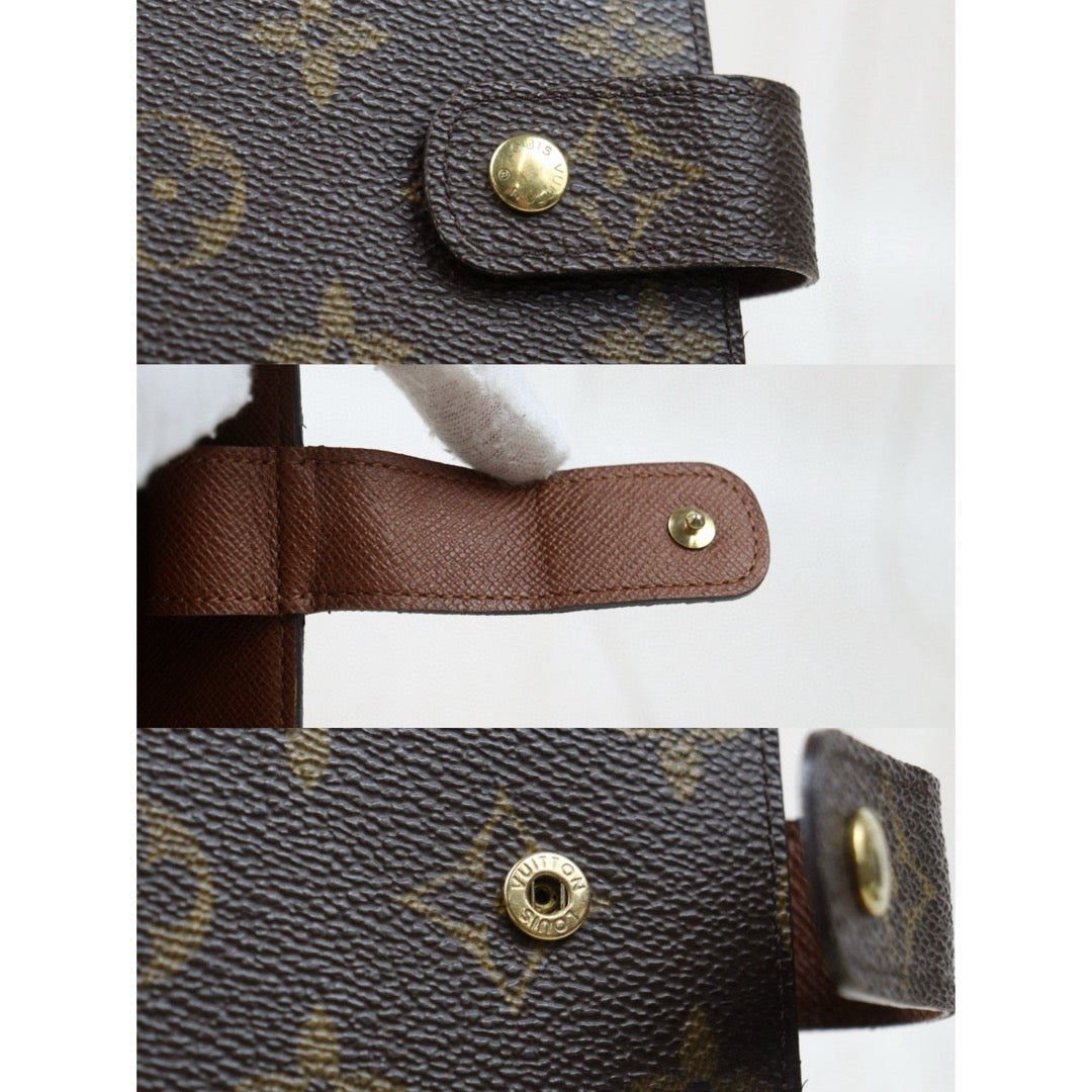 Good ( Rank AB) ｜ LV Monogram Medium Ring Agenda Cover Notebook Cover ｜Q25040305