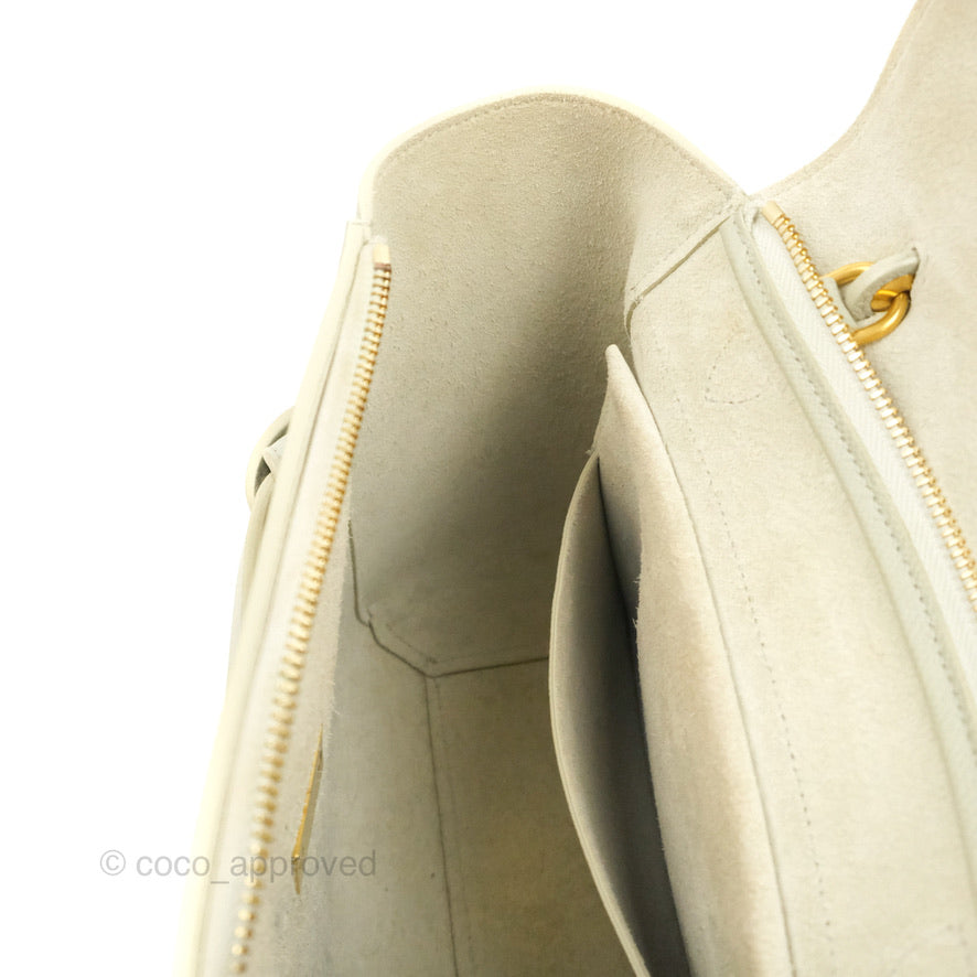 Celine Micro Belt Bag Light Khaki Grained Calfskin Silver Hardware
