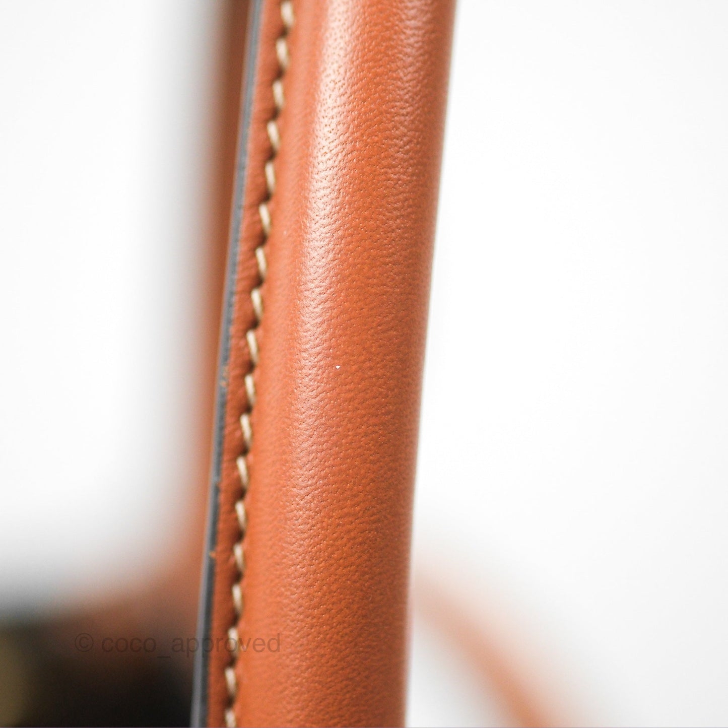 Celine Small Vertical Cabas Tote Triomphe Canvas Tan