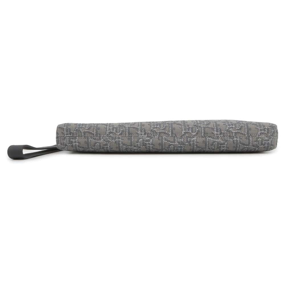 Dior Oblique Clutch Bag Gray/Silver 2OBCA251YSE Jacquard Leather