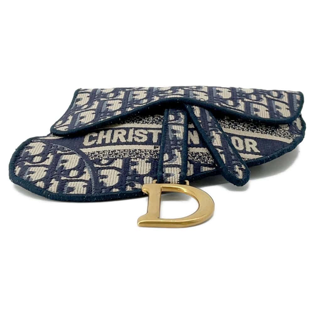 Dior Oblique saddle Waist Bag Navy S5632CRIW Canvas