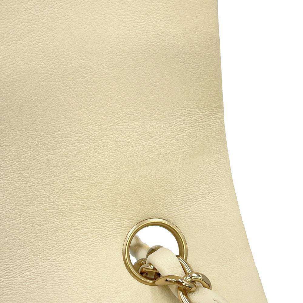 CHANEL Mini Matelasse ChainShoulder Bag Black/White A69900 Lambskin Size 20