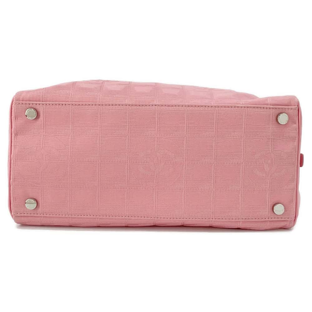 CHANEL New Travel Line Handbag Pink A30916 Nylon