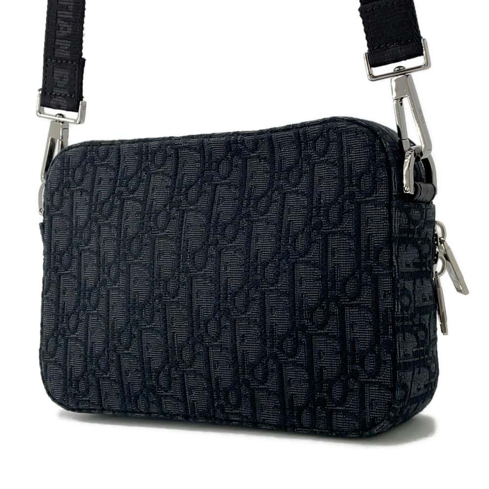 Dior Oblique Safari Messenger Bag Black 1ESPO206YKY_H03E Canvas