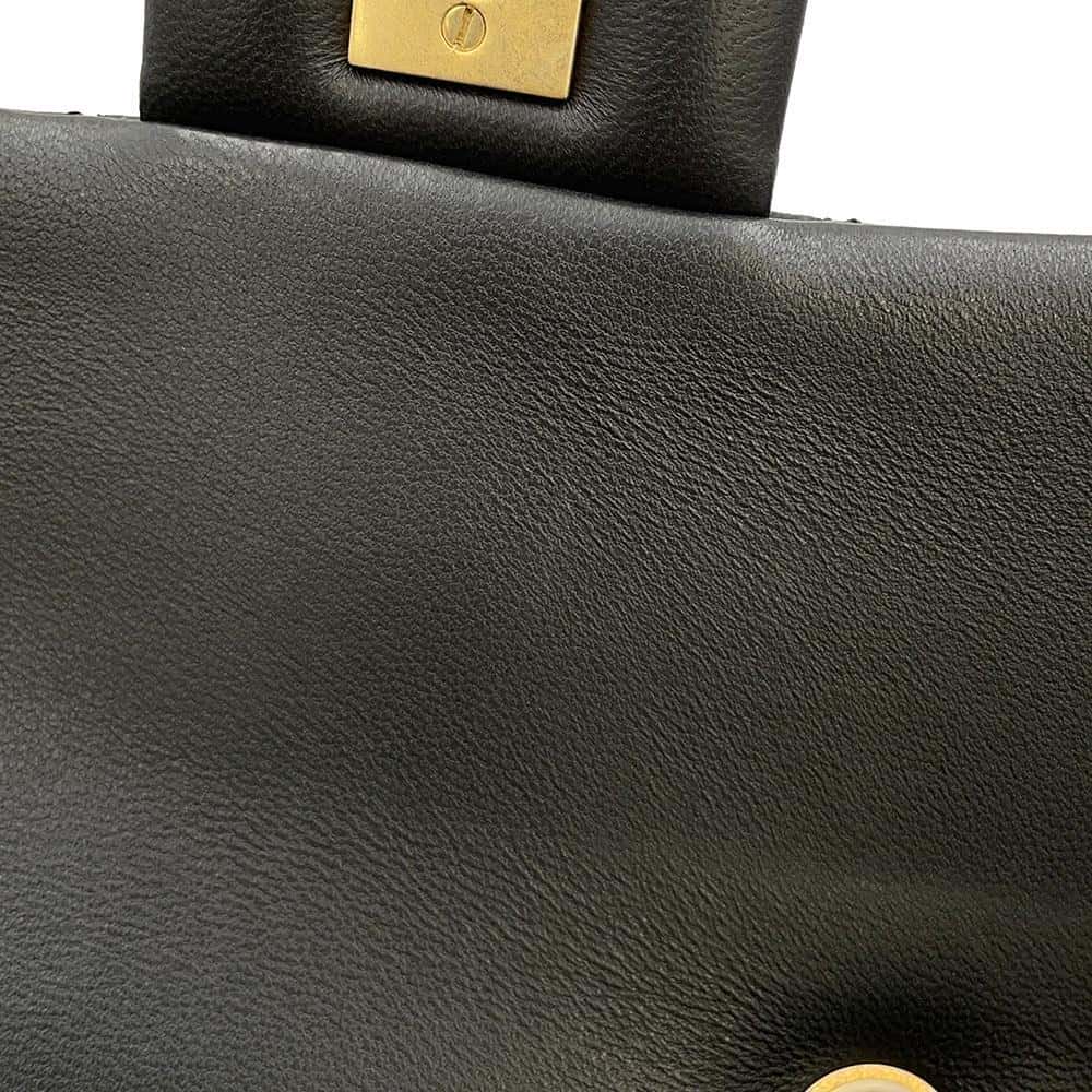 CHANEL Mini Matelasse Camellia Chain Shoulder Bag Black AS4041 Lambskin Size 20