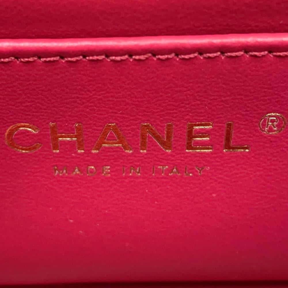 CHANEL Mini Matelasse Camellia Chain Shoulder Bag Black AS4041 Lambskin Size 20