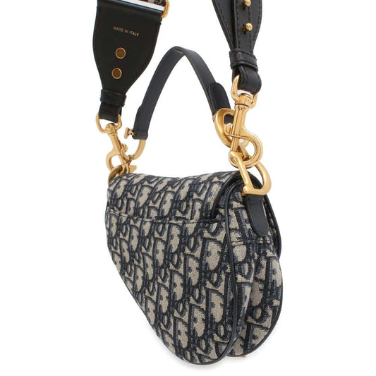 Dior Saddle bag Navy M0456CTZQ Canvas Leather Size Mini