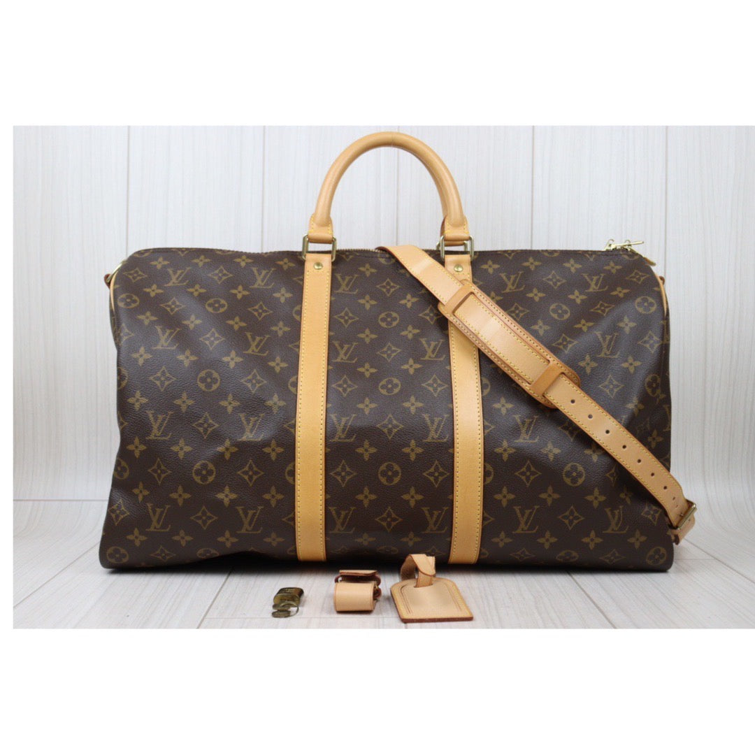 Rank A｜ LV Monogram Keypol Bandrière 50 With Shoulderstrap｜24041603