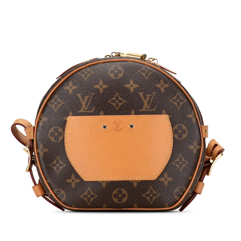 Louis Vuitton Monogram Boat Shapore   Shoulder Bag M52294 Brown PVC Leather  Louis Vuitton