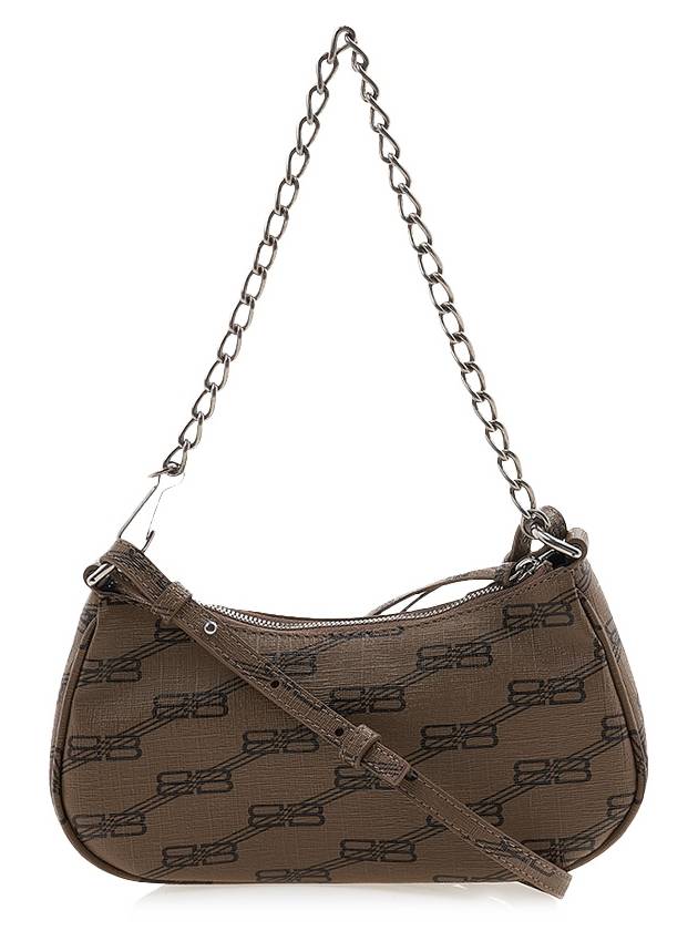 Luxury Balenciaga  Le Cagole BB Monogram Mini Shoulder Bag Brown
