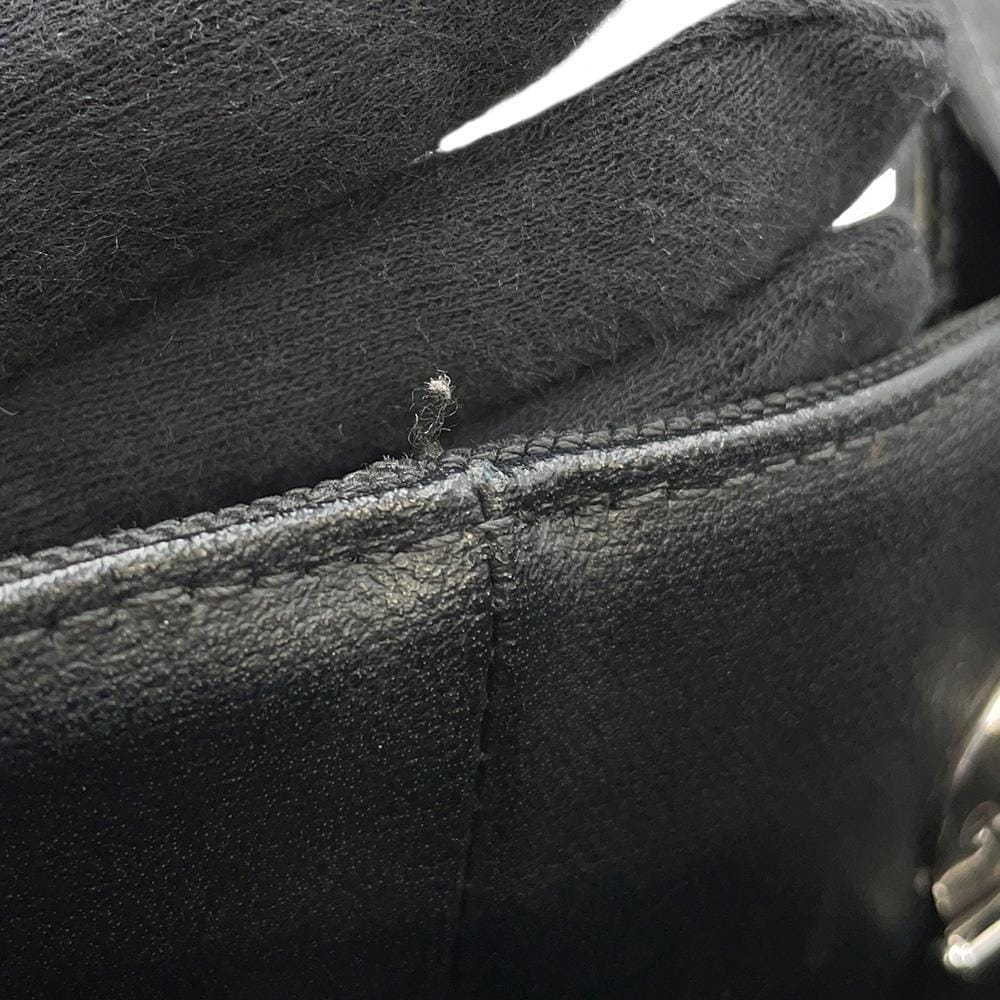 CHANEL Paris-Biarritz Tote Black A34208 PVC Coated Canvas Leather Size PM