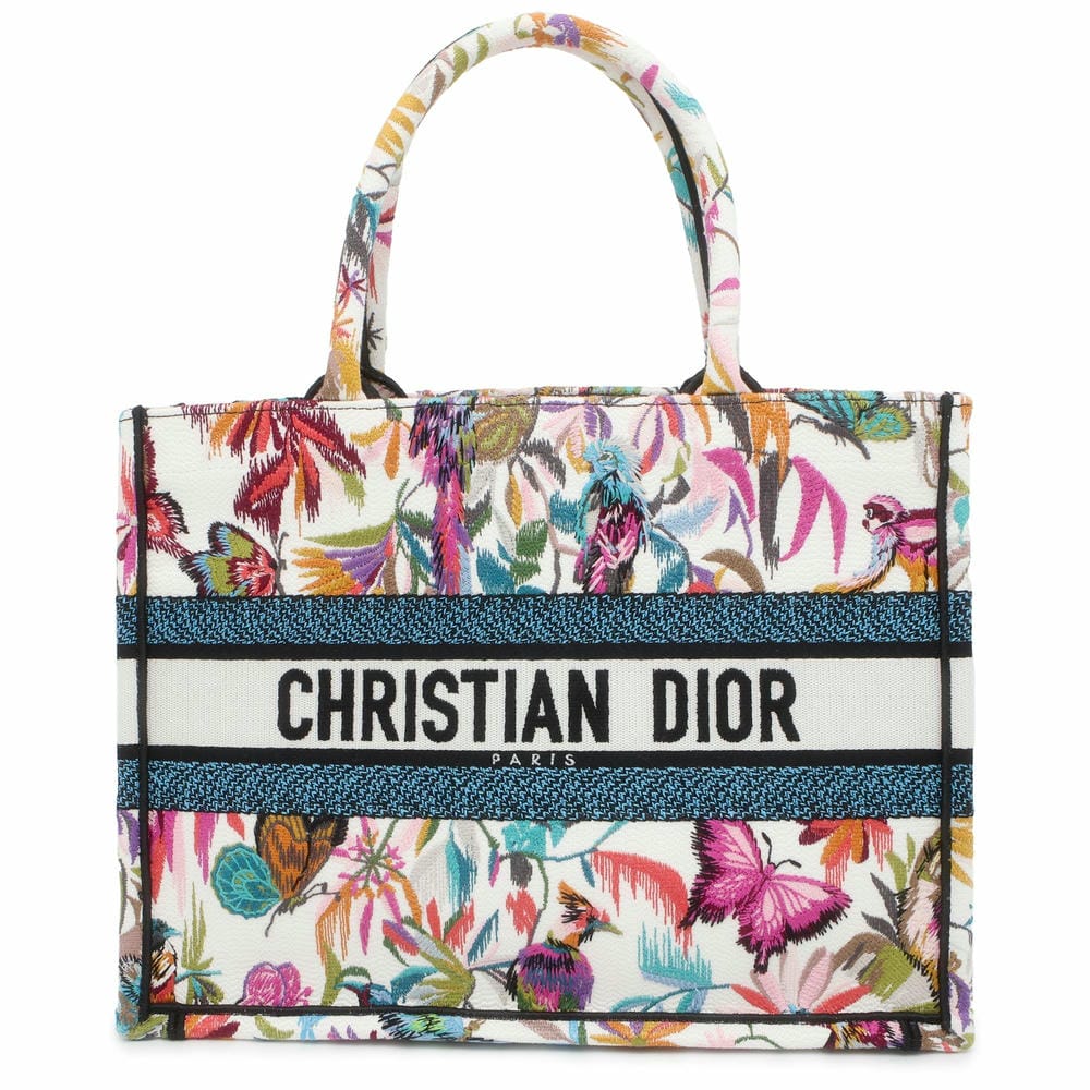 Dior Book tote Multicolor/White M1296ZECJ_M933 Canvas Size Medium