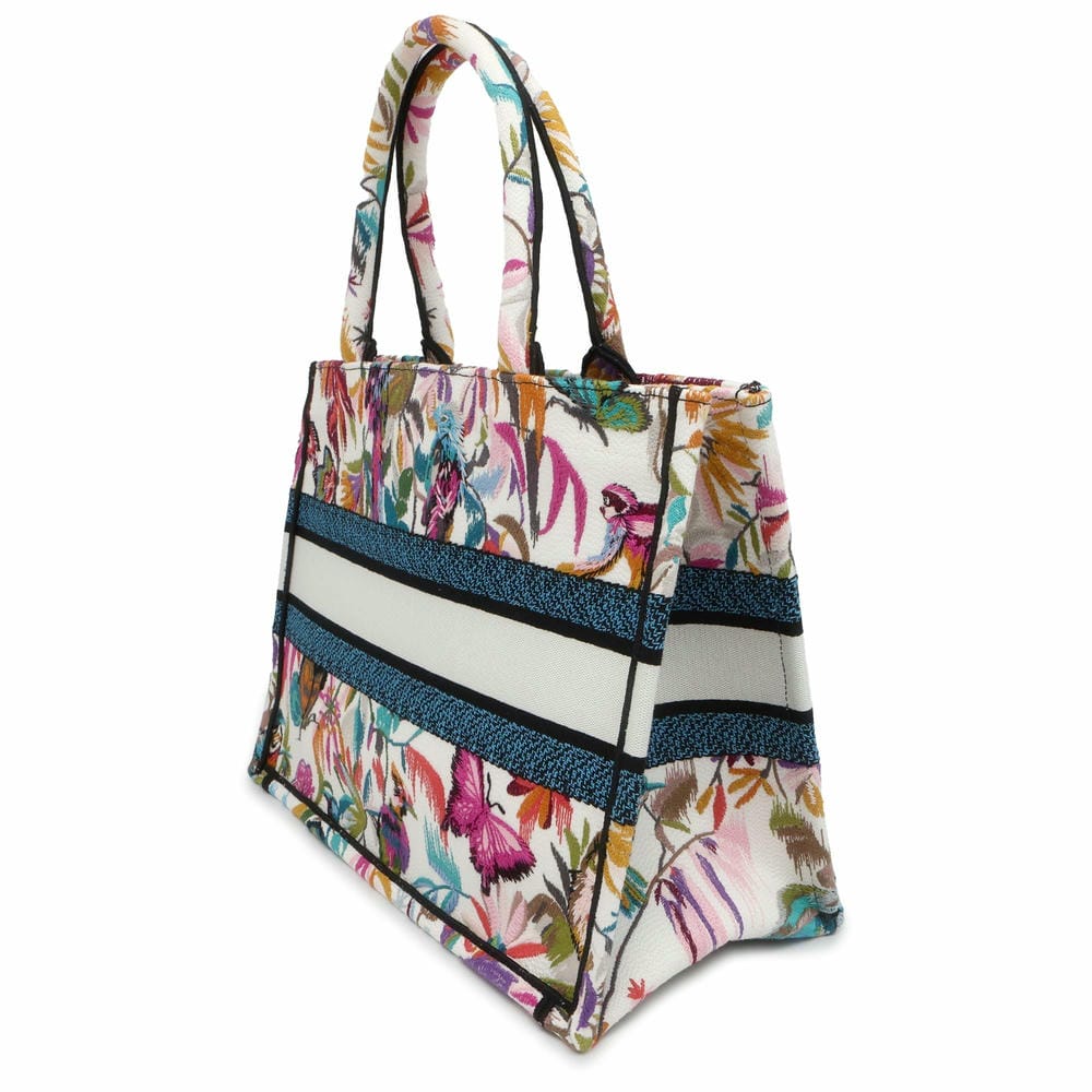 Dior Book tote Multicolor/White M1296ZECJ_M933 Canvas Size Medium
