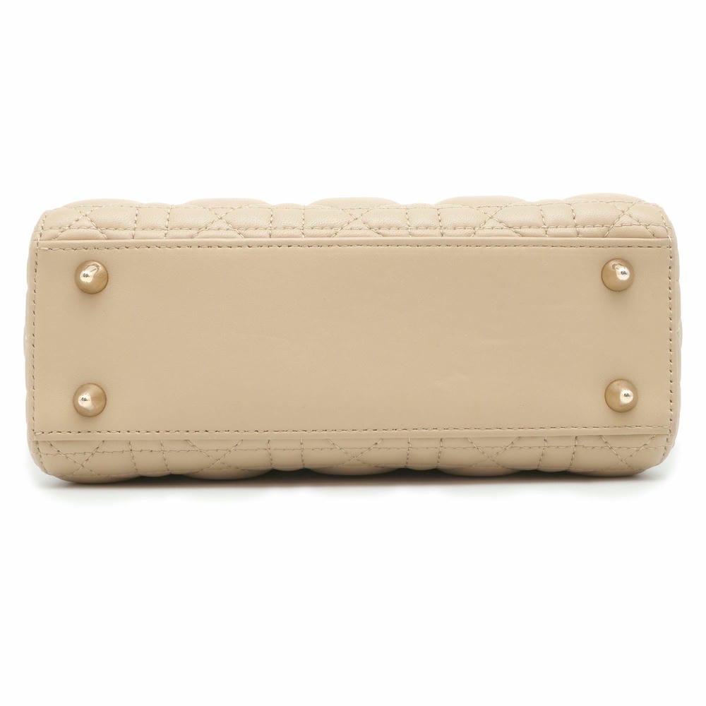 Dior Lady Dior My ABC 2WAY Handbag Beige M0538OCEA Lambskin Size Small