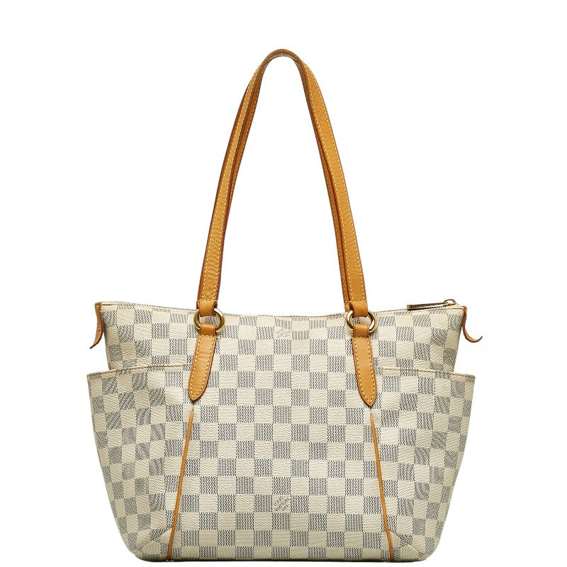 LOUIS VUITTON Totally PM in Damier Azur N41280 Tote Bag White