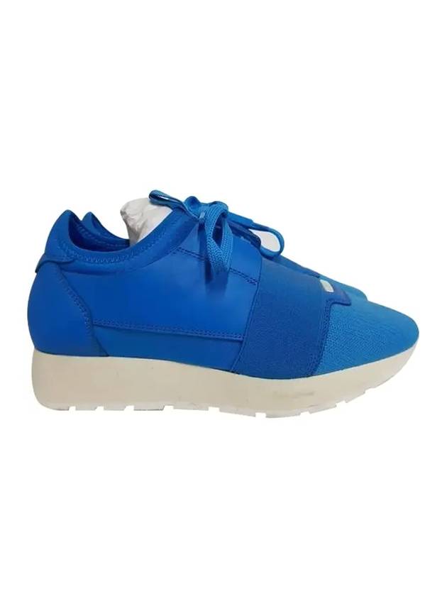 Luxury Balenciaga  Race Low Top Sneakers Blue