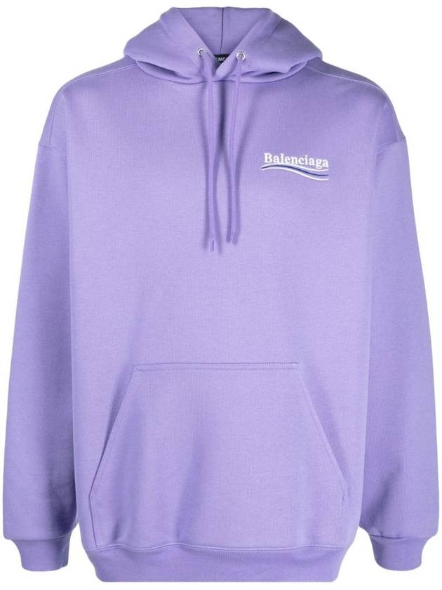 Luxury Balenciaga  Political Campaign Medium Fit Hoodie Purple