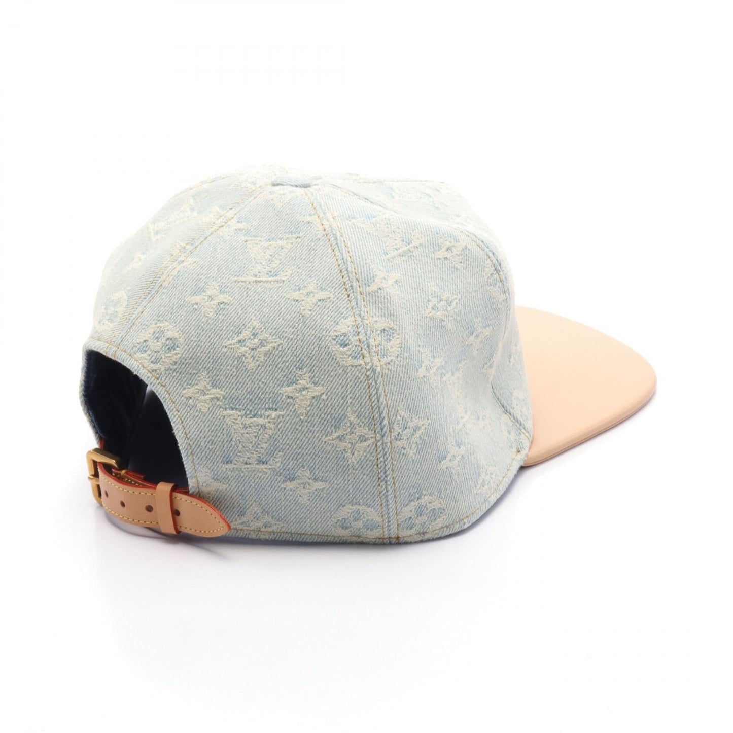 Louis Vuitton Denim Leather Monogram Cap