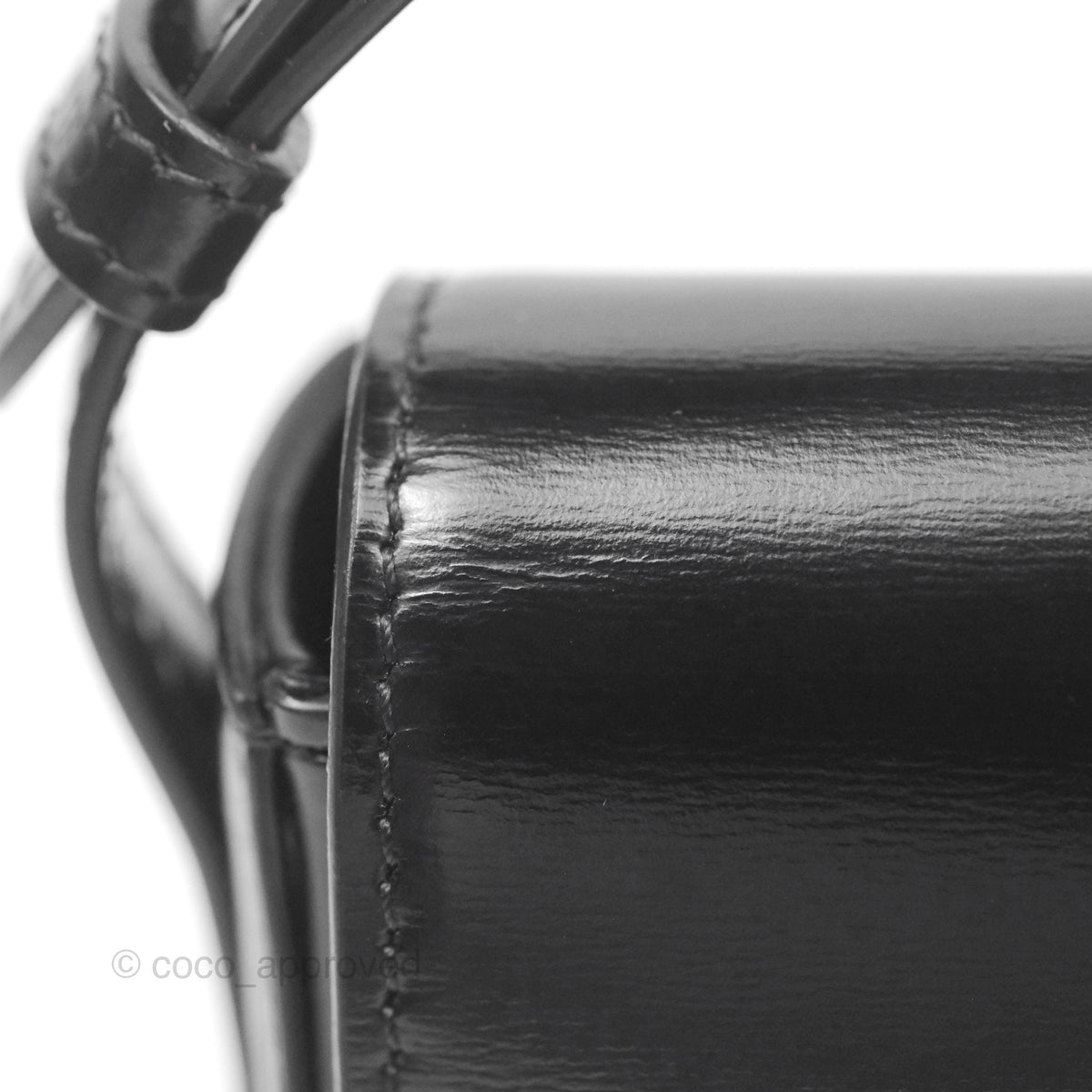 Celine Triomphe Shoulder Bag Black Calfskin
